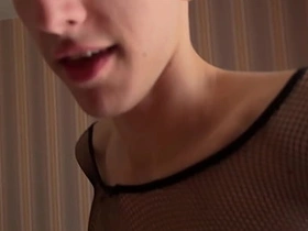 Fucking a tramp early in the morning after the club, in the manner of a scurrilous slut hither two cocks in his close-fisted asshole korean model gay porn