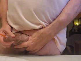 Advance showing of my #8 video where I jerk off my load of shit and close to a piss with a catheter. elated japan student porn