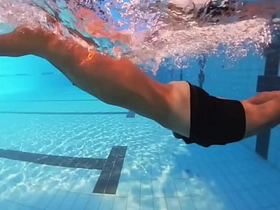 Cumshot in Swimming Pool gay porn hot black