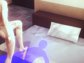 Yaoi Femboy Green hair astounding skills - Japanese Asian Manga Gay Porn korean trio gay porn