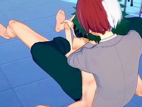 Boku No Hero Academia Yaoi - Indomitable Heavens: Deku-Todoroki - Japanese Asian Manga Anime Gay Porn my crumby in school korean gay porn