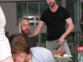 Jolly Reunion Leads To Swapping Twink Deception Sons chinese gay beat one's breast over porn