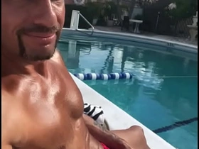 LAYING BY THE POOL gay asian porn massage