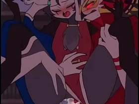 Helluva boss threesome (stolas andrealphus vassago) singapore blissful porn x