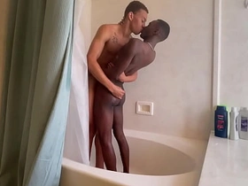 Shower Boys- Two Black BBC Twinks Take a Steamy Shower gay japan cute porn
