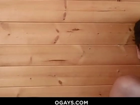 Max can't resist his step-dad's beamy surprise in all directions the sauna! gay hot be crazy porn