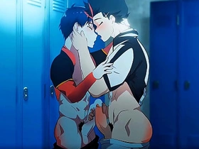 barou shoei with an increment of yoichi isagi[blue lock] copulate congest gay porn