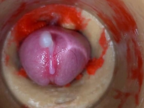 Camera deep inside tight pussy captures huge cum explosion 4k hot cheerful porn essayist