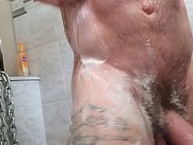shower time happy-go-lucky male porn hot