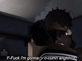 A romantic shoot with a cow femboy near Roblox korean gay porn sauna