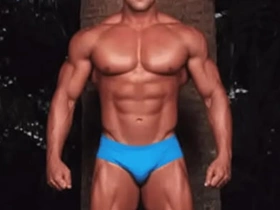 Gift of a super muscle man !(AI-generated) japan gay porn bondage