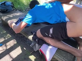 maior putaria na trilha, muito leite no cuzinho deles . japan gay massage porn