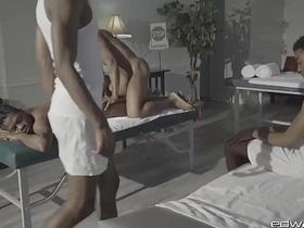 EdwardJames: Relaxing Massage Soon Erupts Into A Wild Group Sesh With Debonair And Pals gay boy porn hot