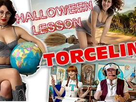 TORCELINI. HALLOWEEN LESSON. Witch teacher. Broomstick Ride! SFW hot muscle gay porn