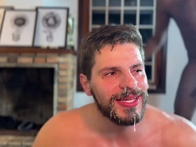 Marido perde aposta e dá pra amigos do futebol na frente da esposa - gangbang homens fodem marido na frente da esposa - GANG CASAL LUAR - completo only slightly RED joyful porn stars hot