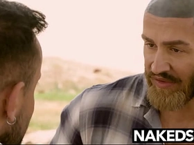 Tattooed Francois Sagat Takes Sir Peter Hard Dick hot uncaring porn gif