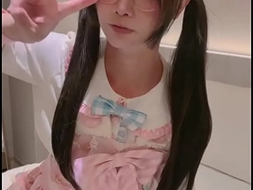 Cute big-dick femboy Perfume jerks off involving a pink dress and cums hot ai blithe porn