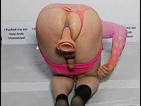 Iraqi Arab detached shemale, sucking beyond everything a dildo's testicles and convulsion having anal sex nigh it.6 porn detached thailand twitter