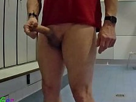I riskily and indecently masturbated my penis in a public communal locker room and helter-skelter got caught. homemade chinese gay porn
