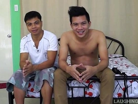 Asian Boy Rolly Gets Tickled plus Jizzed On gay indonesia massage porn