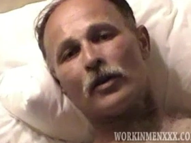 Mature Man Steve Beats Off handsome gay porn hot