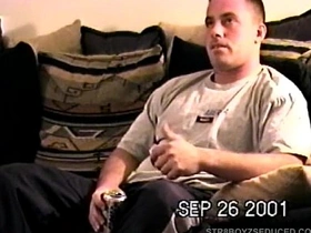 Straight Boy Justin Jacks Off and Shoots His Saddle with delighted hot daddy porn