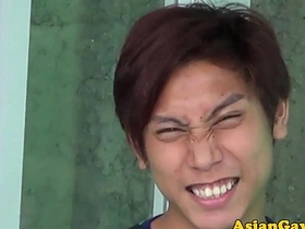 Pissdrinking asian twinks rim and suck chinese blithe porn show