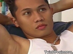 Sexy Asian twink loves jerking off japan dad gay porn