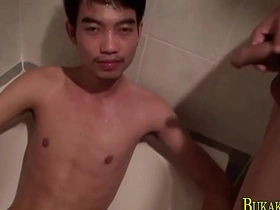 Facializing asians pee blissful japan hunk porn