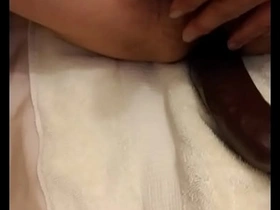 Asian riding big black Dildo chinese blithe student porn