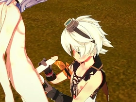 Genshin Impact Yaoi- Bennett Handjob and fucked by Razor - Japanese asian manga anime game porn gay gay porn hot big dick