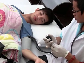 Asian twink gets examined and breeded from behind by doctor xxx gay porn indonesia
