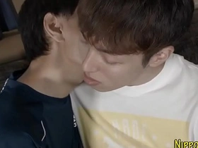 Asian twink rides dong and cums asia gay porn video