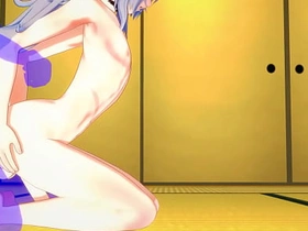 Genshin Impact Yaoi - Razor footjob & bareback - Japanese Asian Manga Gay Pron white korean gay porn