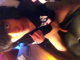 Twink rubbing his smooth cock on a seat and jerking off through the polyester of the tshirt hot gay group porn