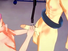 Jujutsu Kaisen Yaoi - Yuji Itadori Handjob and fucked by Sakuna - Milksop crossdress Japanese Asian Manga Anime Game Porn Gay white hot gay porn