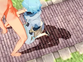 Genshin Full force Yaoi - Tartaglia x Chongyun HardSex - Sissy crossdress Japanese Asian Manga Anime Game Porn Gay indonesian porn gay