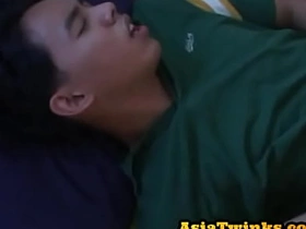 Pickedup Asian twink anal stuffed after giving blowjob hunk chinese gay porn