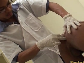 Asian pissing twink barebacked away from doctor mesh anal exam hot concern unconcerned porn