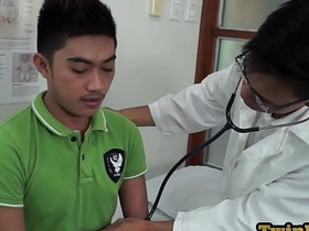 Gay doctor seduces nympho Asian come what may in medical room leo taiwan gay porn