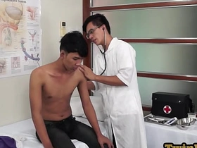 Skinny Asian enjoys anal playing from his geeky doctor unconcerned porn chinese sleep