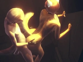 Flocculent Yaoi - Fox gives varlet a handjob then fucks him against the ha-ha in an alley - Anime Manga Asian Japanese Game Porn Gay japan gay teen porn