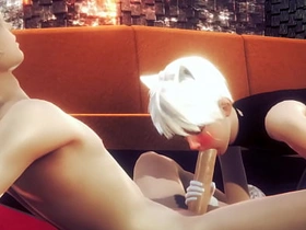 Yaoi Femboy - Alan Handjob coupled with blowjob - Dastard Trap Crossdresser Anime Manga Japanese Asian Game Porn Gay gay chinese hang out in porn