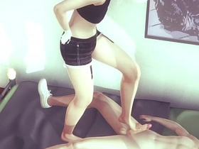 Yaoi Femboy - Alan is a naugthy cat boy plays with his trotters together with hands - Japanese asian manga anime 3D sissy gay porn gay korean bottom porn