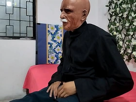 Grandpa jerking off taking out his big cock merry japan porn website